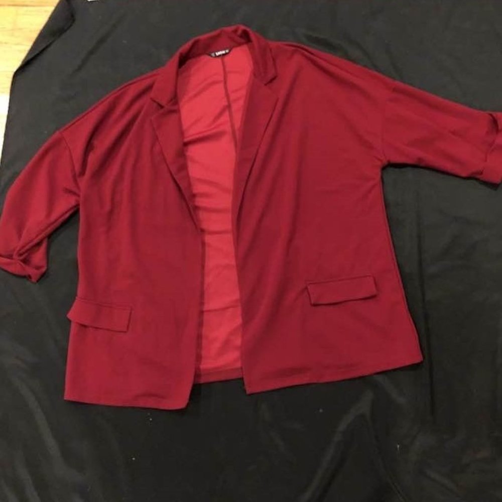 Women's oversized 3/4 sleeve blazer